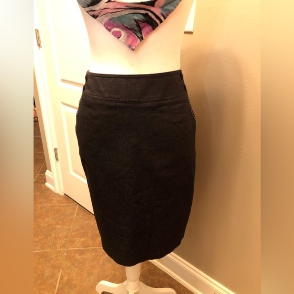 Star City Black Trouser Denim Skirt Size 5
